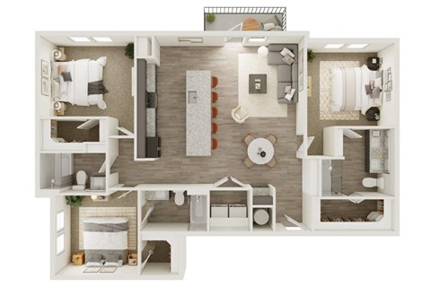 Lenox Katy Crossing C1 Floor Plan
